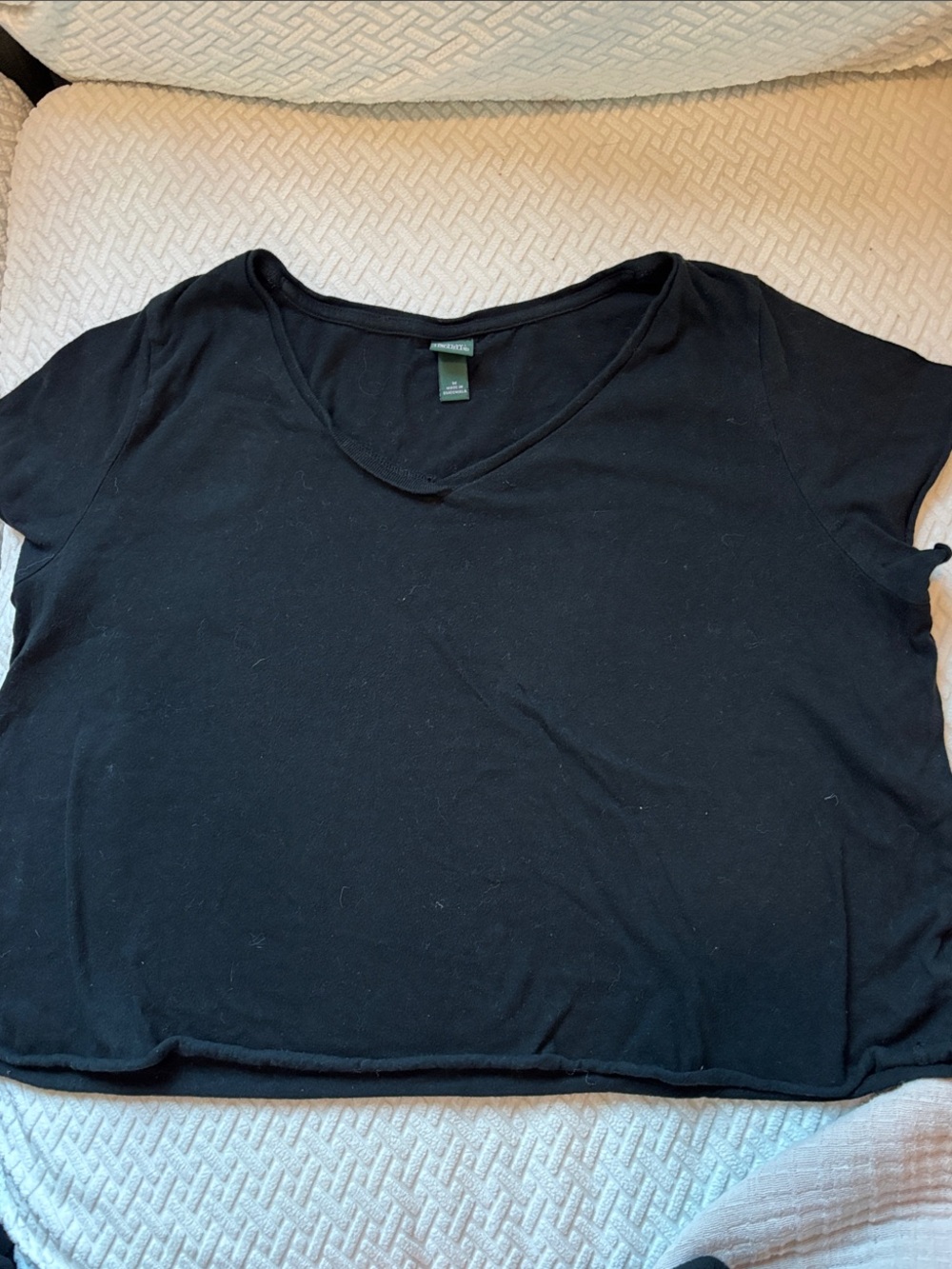 Black V-Neck Women’s Top